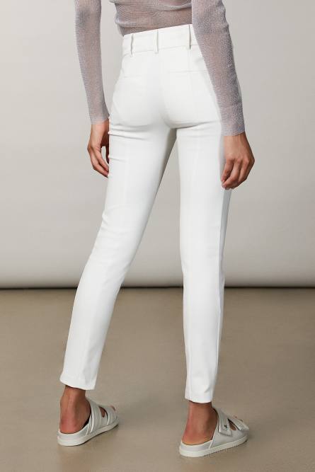 Slim pants, White, Patrizia Pepe