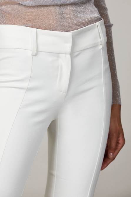 Slim pants, White, Patrizia Pepe