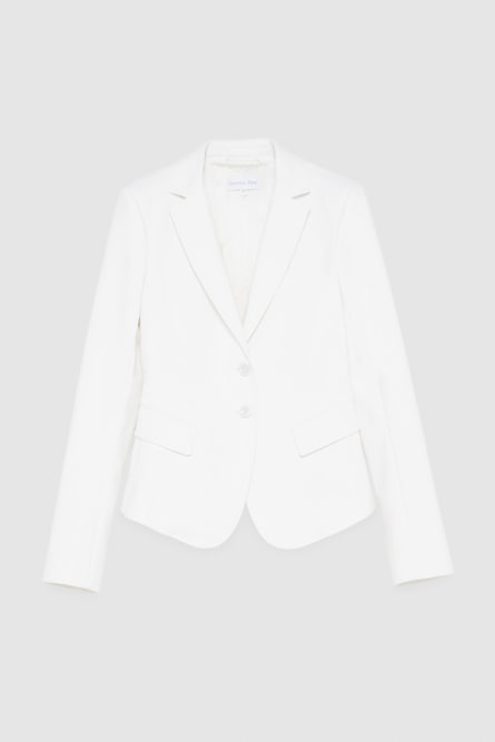 2-button slim jacket, White, Patrizia Pepe