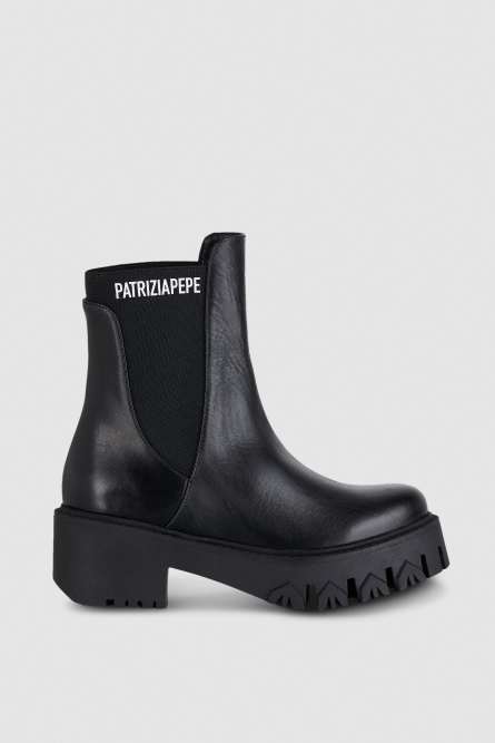 Beatles biker boots, Black, Patrizia Pepe
