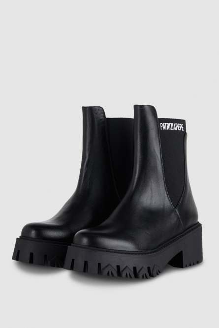 Beatles biker boots, Black, Patrizia Pepe