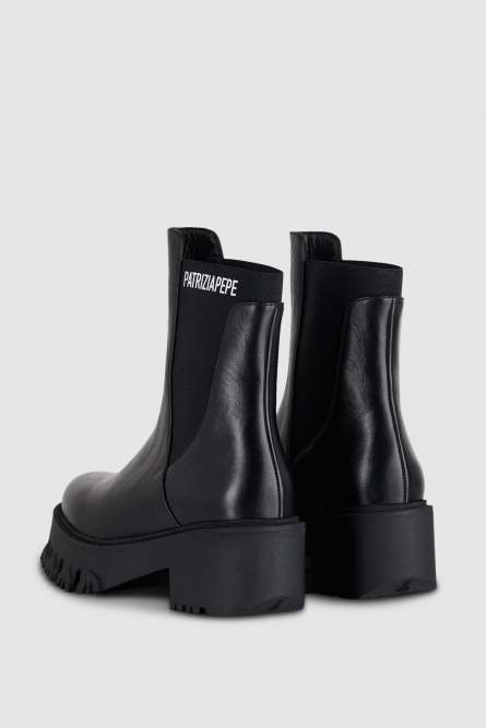 Beatles biker boots, Black, Patrizia Pepe