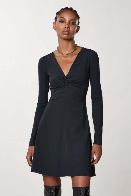 Jersey mini dress, Black, Patrizia Pepe