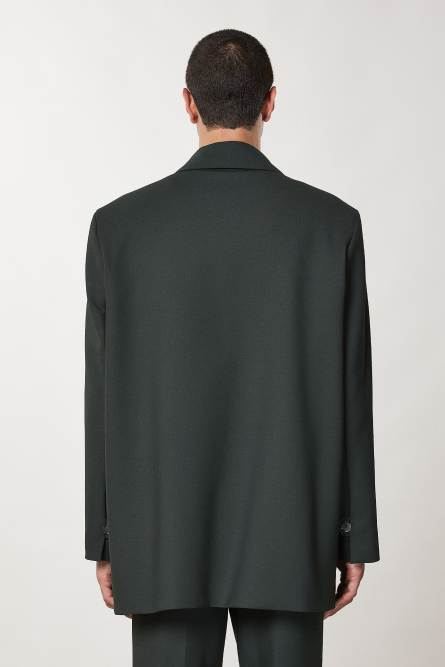 Cappotto doppio petto foderato, Verde, Patrizia Pepe
