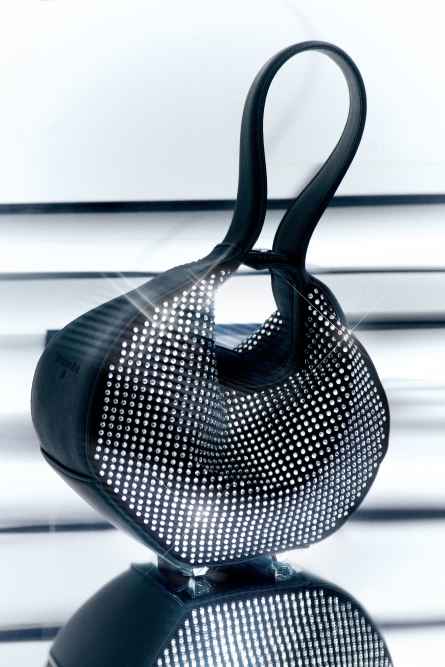 Bangle Bag Strass, Nero, Patrizia Pepe