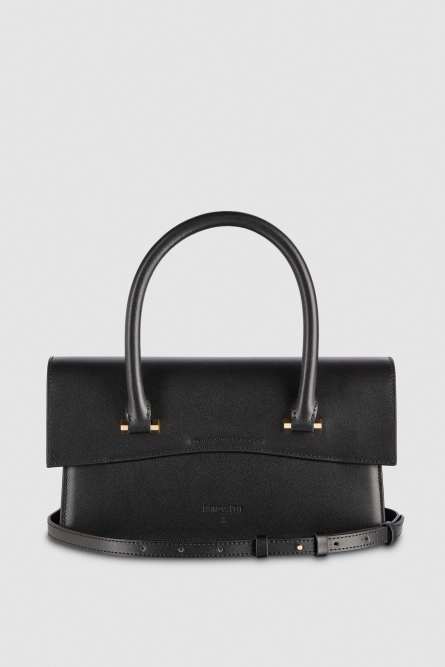 Fly Bamby Leather Bag Large, Black, Patrizia Pepe