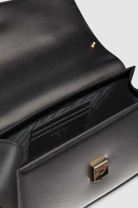 Fly Bamby Leather Bag Large, Black, Patrizia Pepe