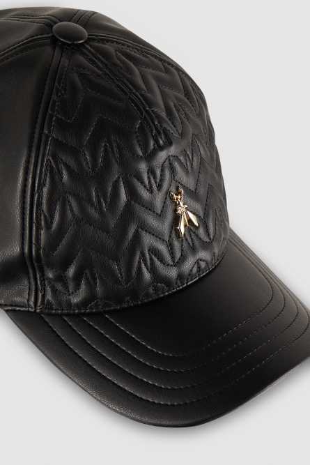 Padded Fly Baseball Cap, Black, Patrizia Pepe