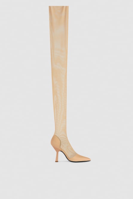 Cuissardes en tulle, Beige, Patrizia Pepe