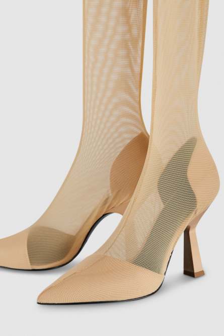 Cuissardes en tulle, Beige, Patrizia Pepe