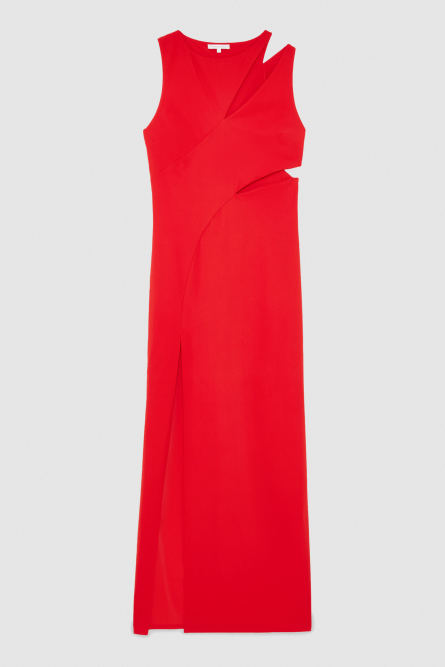 Abito cut-out in jersey, Rosso, Patrizia Pepe