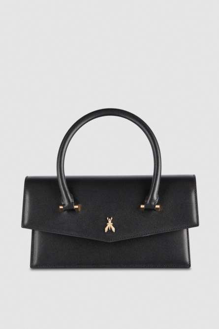 Fly Bamby Leather Bag Large, Black, Patrizia Pepe