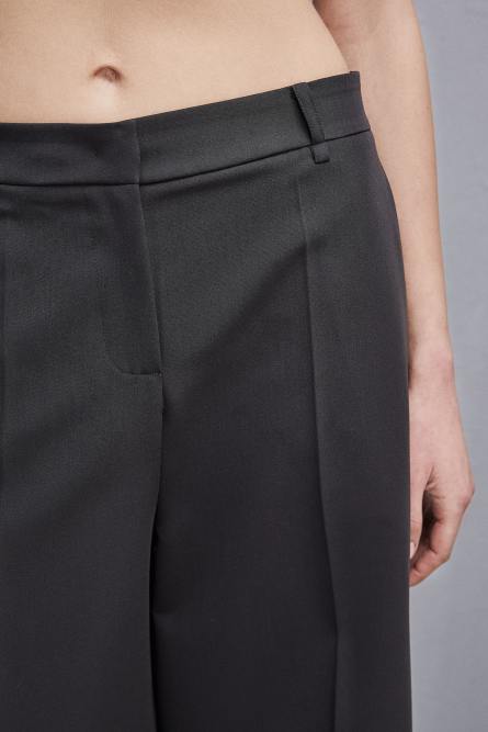 Soft viscose Bermuda shorts, Grey, Patrizia Pepe