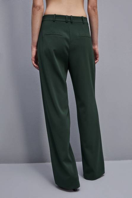 Essential crepe pants, Green, Patrizia Pepe