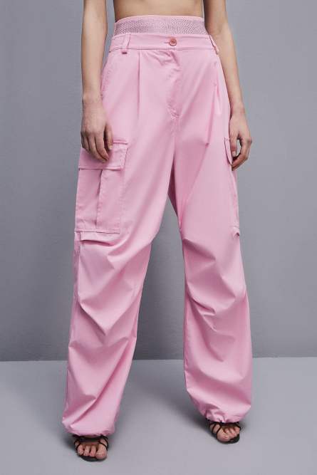 Essential cargo pants, Pink, Patrizia Pepe