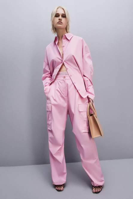 Essential cargo pants, Pink, Patrizia Pepe