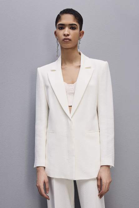 Women's viscose jacket, White, Patrizia Pepe