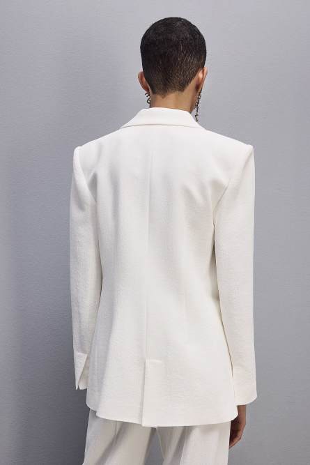 Women's viscose jacket, White, Patrizia Pepe