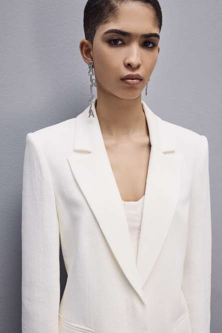 Women's viscose jacket, White, Patrizia Pepe