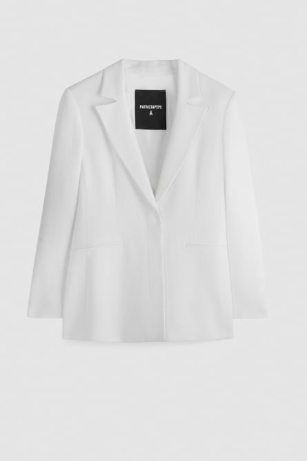 Women's viscose jacket, White, Patrizia Pepe