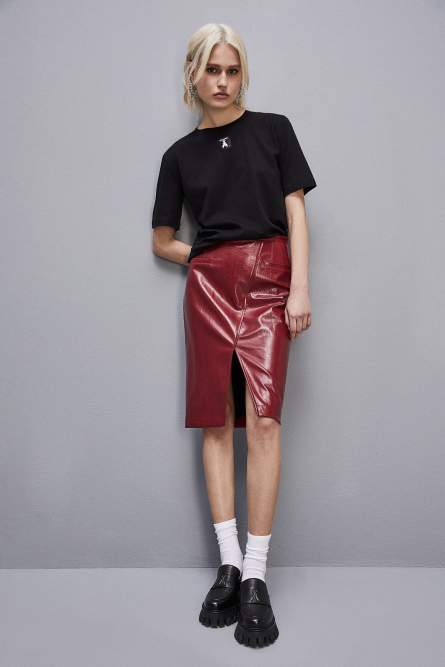 Organic cotton t-shirt, Black, Patrizia Pepe