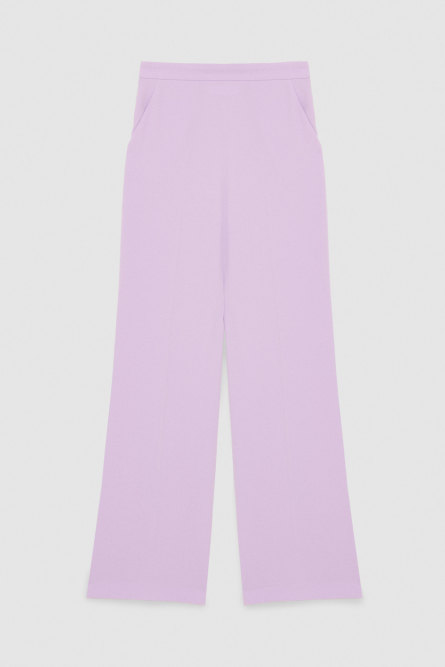 Pantalone a palazzo in sablè crepe, Viola, Patrizia Pepe