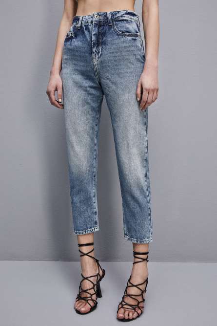 High waist denim pants, Light Blue, Patrizia Pepe
