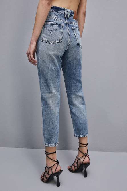 High waist denim pants, Light Blue, Patrizia Pepe