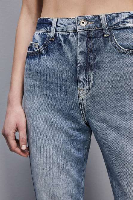 High waist denim pants, Light Blue, Patrizia Pepe