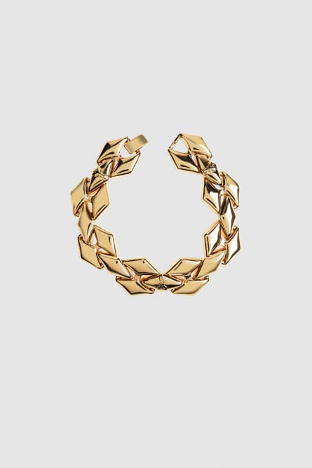 Brass link bracelet, Gold, Patrizia Pepe