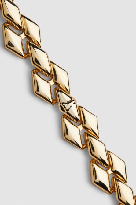 Brass link bracelet, Gold, Patrizia Pepe