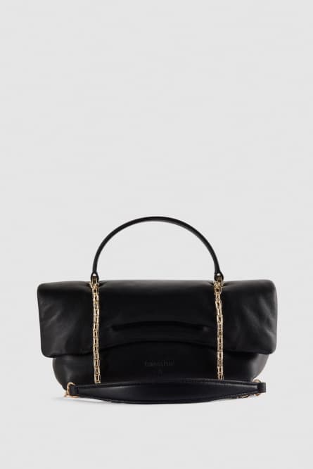 Sac à bandoulière Fly Bamby en cuir, Noir, Patrizia Pepe