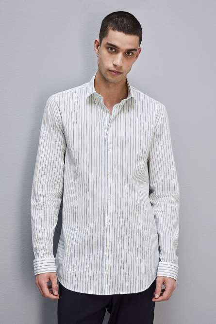Cotton shirt with patterned print, Multicolor, Patrizia Pepe