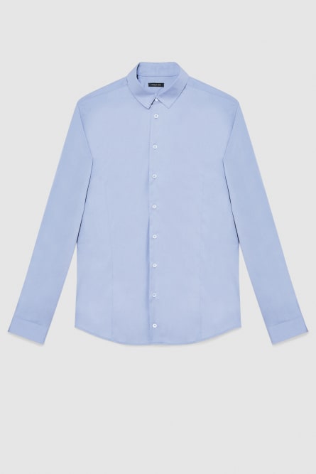 Cotton poplin regular shirt, Light Blue, Patrizia Pepe