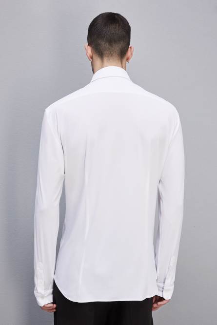 Slim fit jersey shirt, White, Patrizia Pepe