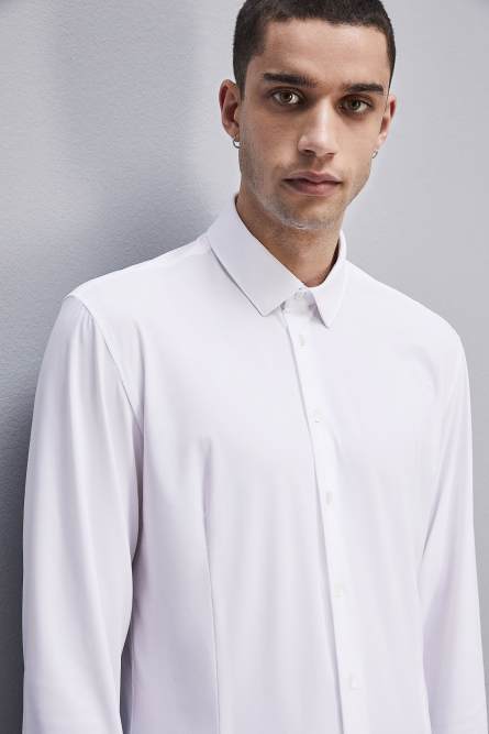 Slim fit jersey shirt, White, Patrizia Pepe