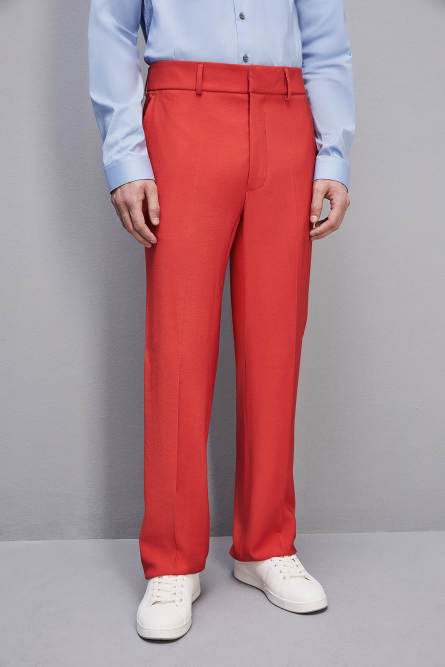 Pantalone slim fit con tasche alla francese, Rosso, Patrizia Pepe
