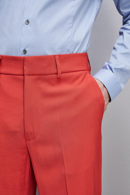 Pantalone slim fit con tasche alla francese, Rosso, Patrizia Pepe