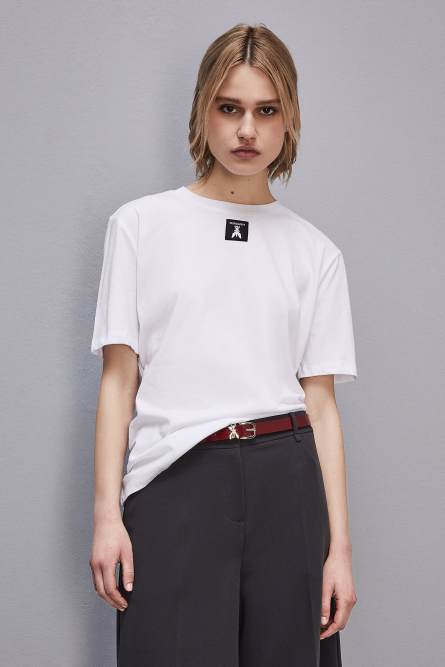 Organic cotton t-shirt, White, Patrizia Pepe