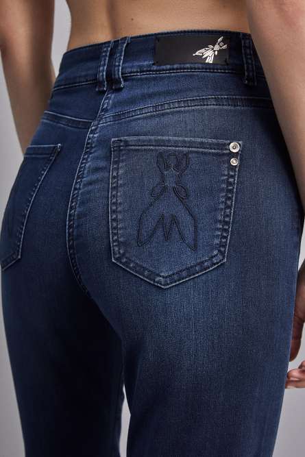 Jeans jeggings flare, Blue, Denim