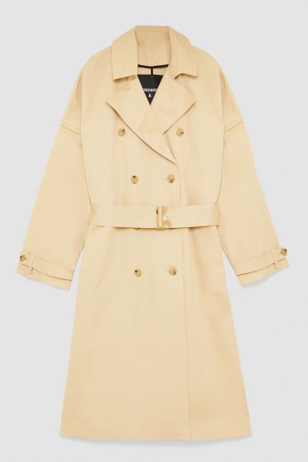 Trenchcoat aus Baumwolle, Beige, Patrizia Pepe