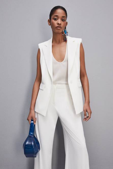 Silk crepe de chine shirt, White, Patrizia Pepe