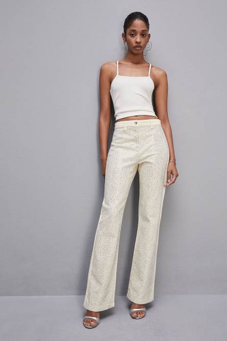 Canotta a costine in viscosa ESSENTIAL, Bianco, Patrizia Pepe