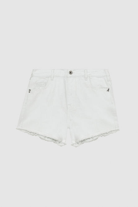 Weiße Shorts aus Bull-Denim ESSENTIAL, Weiß, Patrizia Pepe