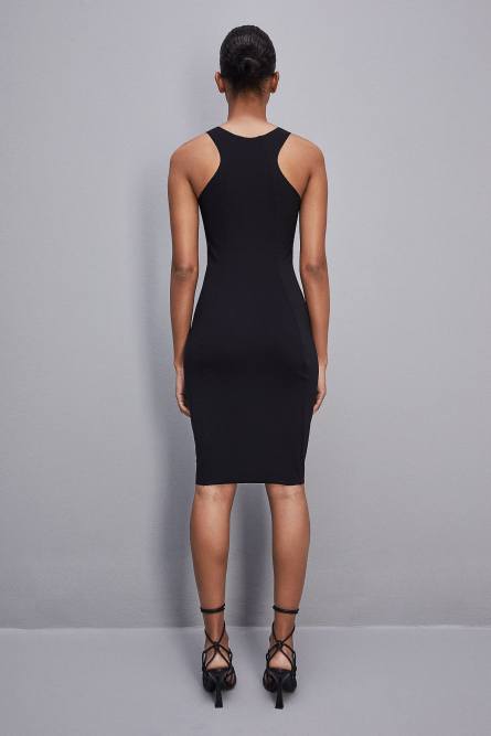 Stretch sheath dress, Black, Patrizia Pepe