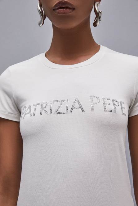 T-Shirt Essential, Bianco, Patrizia Pepe