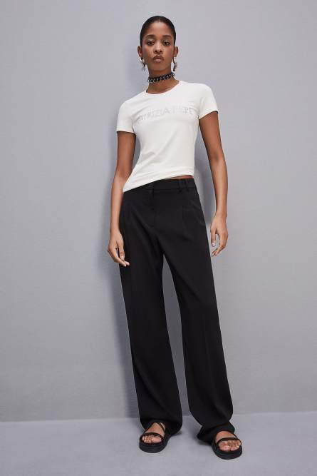 T-Shirt Essential, Bianco, Patrizia Pepe