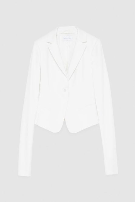 1-button jacket, White, Patrizia Pepe