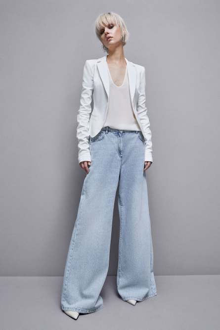 1-button jacket, White, Patrizia Pepe