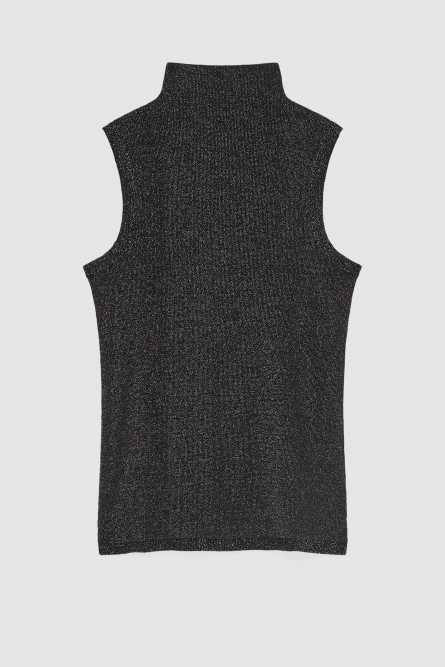 Essential sleeveless top, Black, Patrizia Pepe